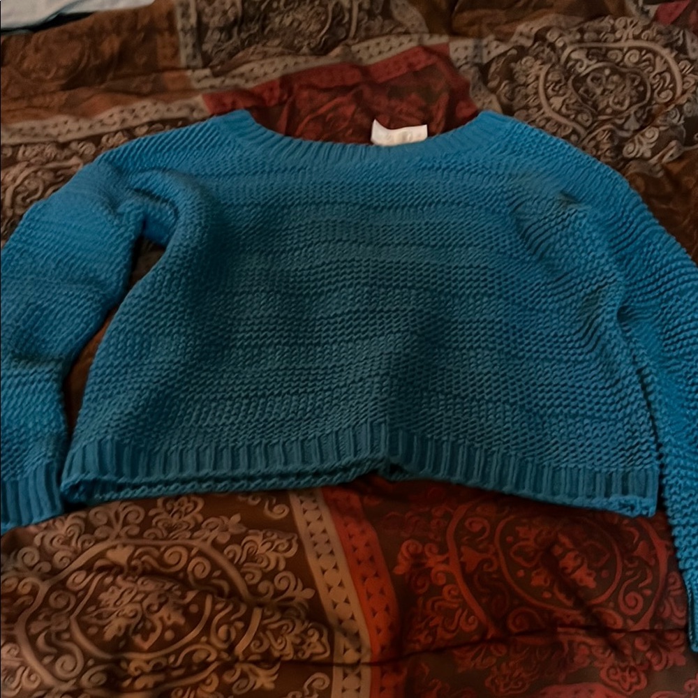 Blue Knit Sweater